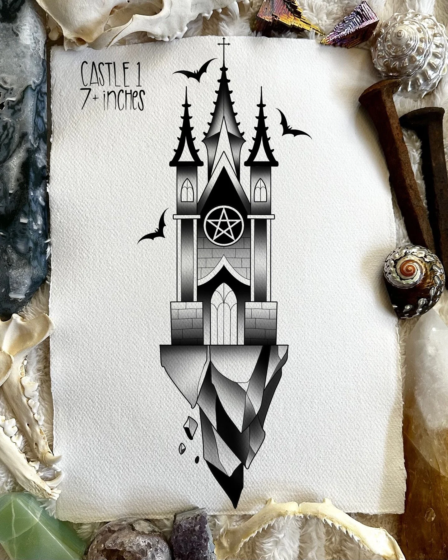 GOTHIC CASTLE / WINDOW FLASH

I would love to tattoo these designs! Thigh, calf, and forearm would be good placements but we can play around with it to see what fits best. Size is listed as the smallest the design can be tattooed but always happy to 