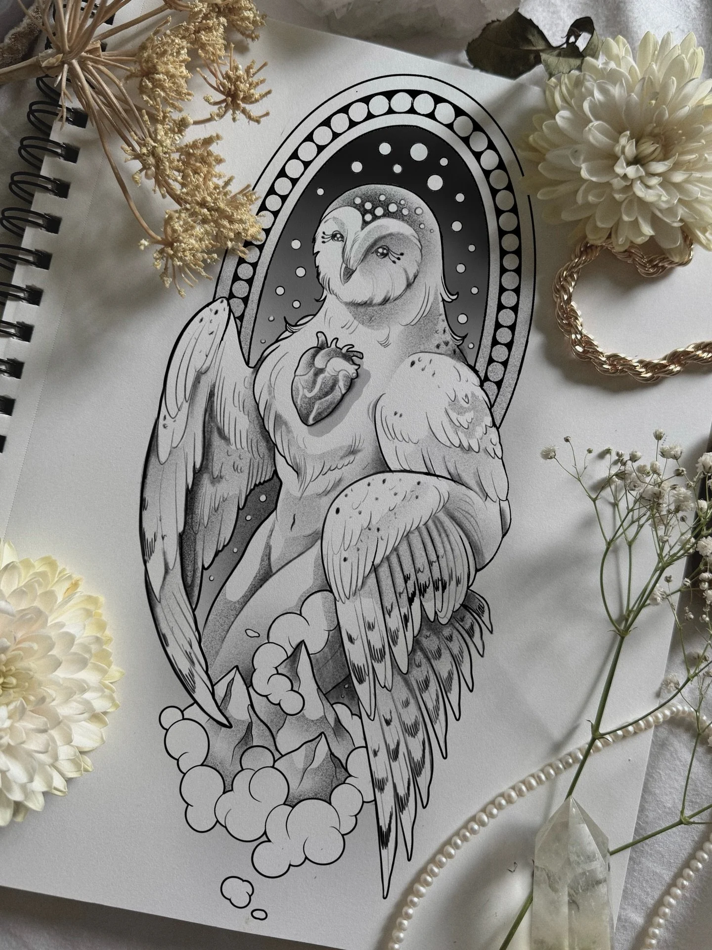 A little labor of love I&rsquo;ve been working on. Lady Fate✨ 
Multiple placement options suggested in the following slides and you can DM me to talk pricing and booking :)