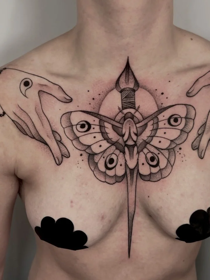 Linework healed and shading fresh on this labor of love 🤘⛓️🖤