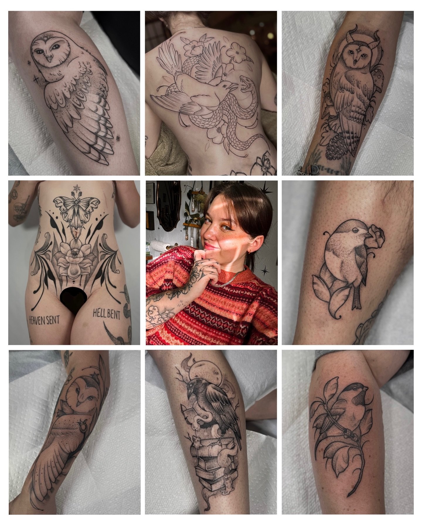 I think it&rsquo;s time for a little bit of shameless self promo☺️ !
For whimsical black and gray tattoos you can find me in Eugene, OR and book at the link in my bio 
Look forward to hearing from you soon!