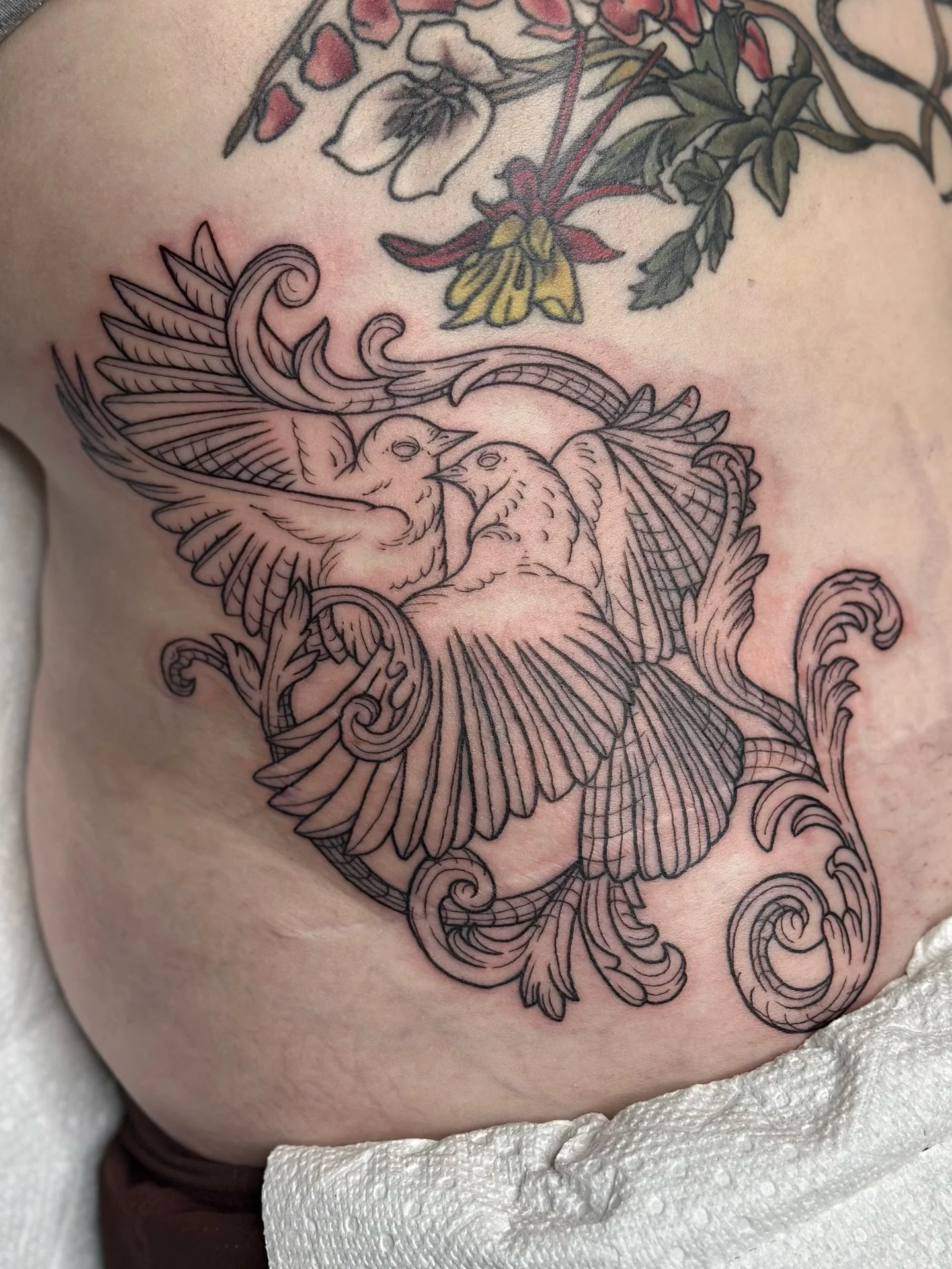 Thanks for the dance 🕊️

Books are open for June and July for Flash and Customs 
Booking link in bio 💌

#birdtattoos #filigreetattoo #etchingtattoo #engravingtattoo #medievaltattoo