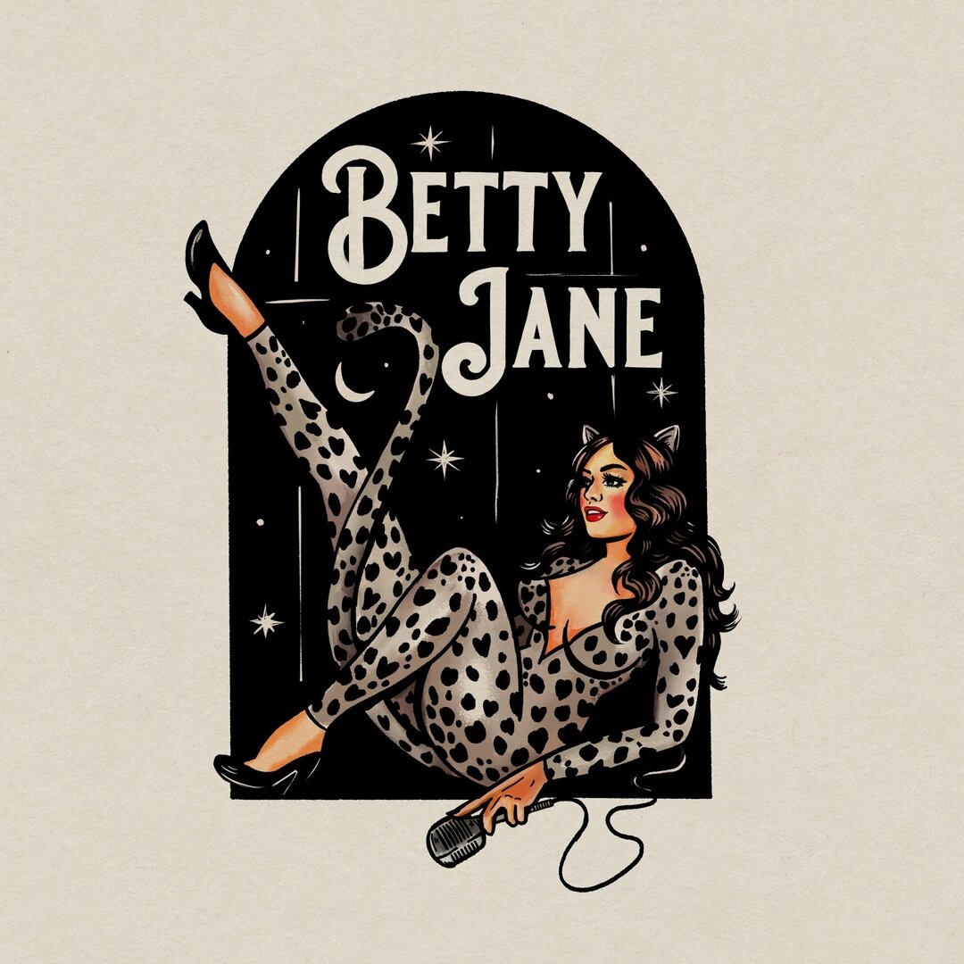 New artwork for the wildly talented Betty Jane @bettyjanemusic ...I was super stoked she reached out for me to illustrate a graphic based on her song Caged Animal.  Check her out on Spotify and give her a follow! She's strong, sultry, intimate, and f