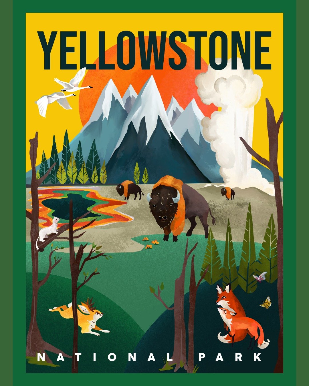 We ❤ Yellowstone National Park around here ⚡
