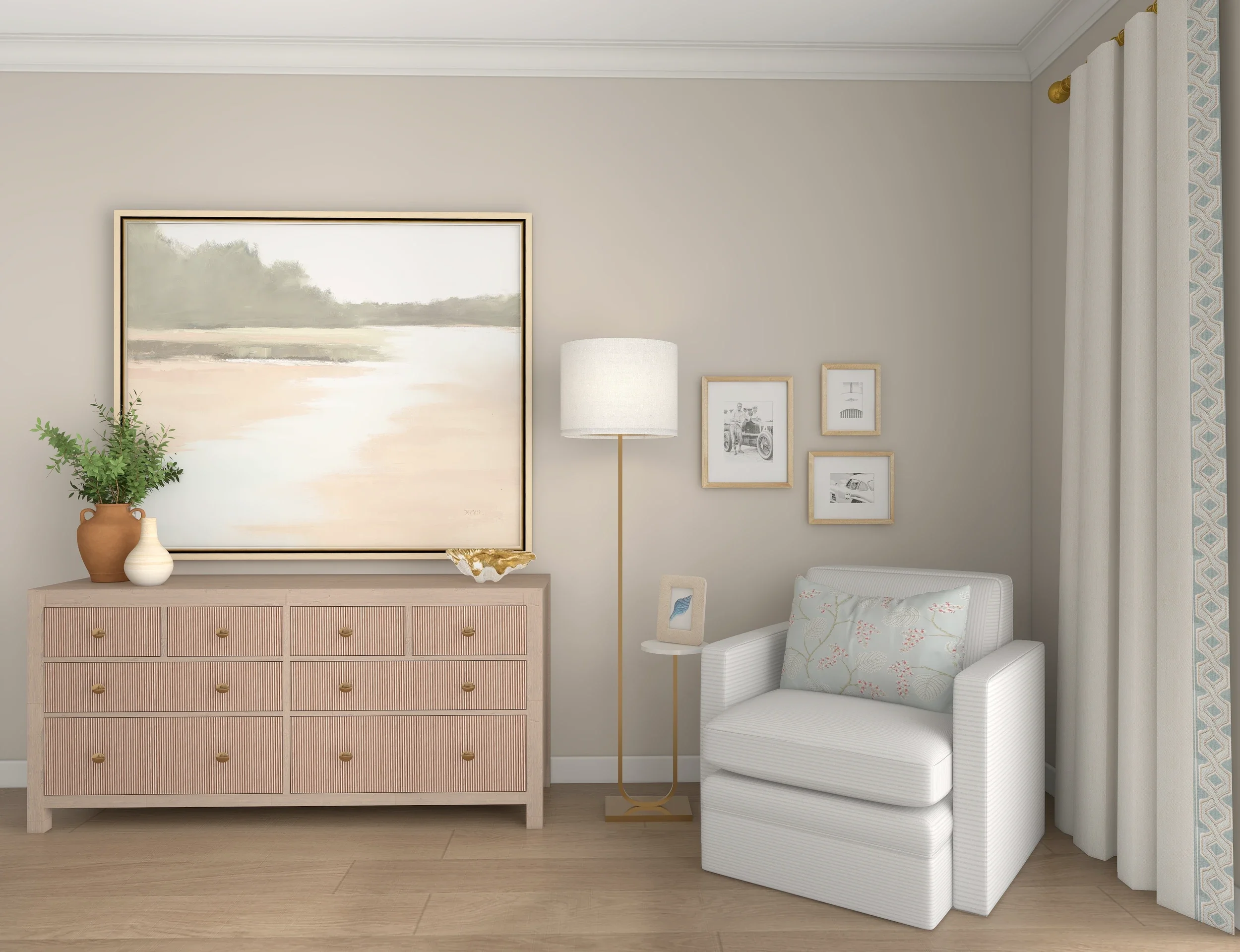 Transition Primary Bedroom 3D photorealistic rendering 1.webp