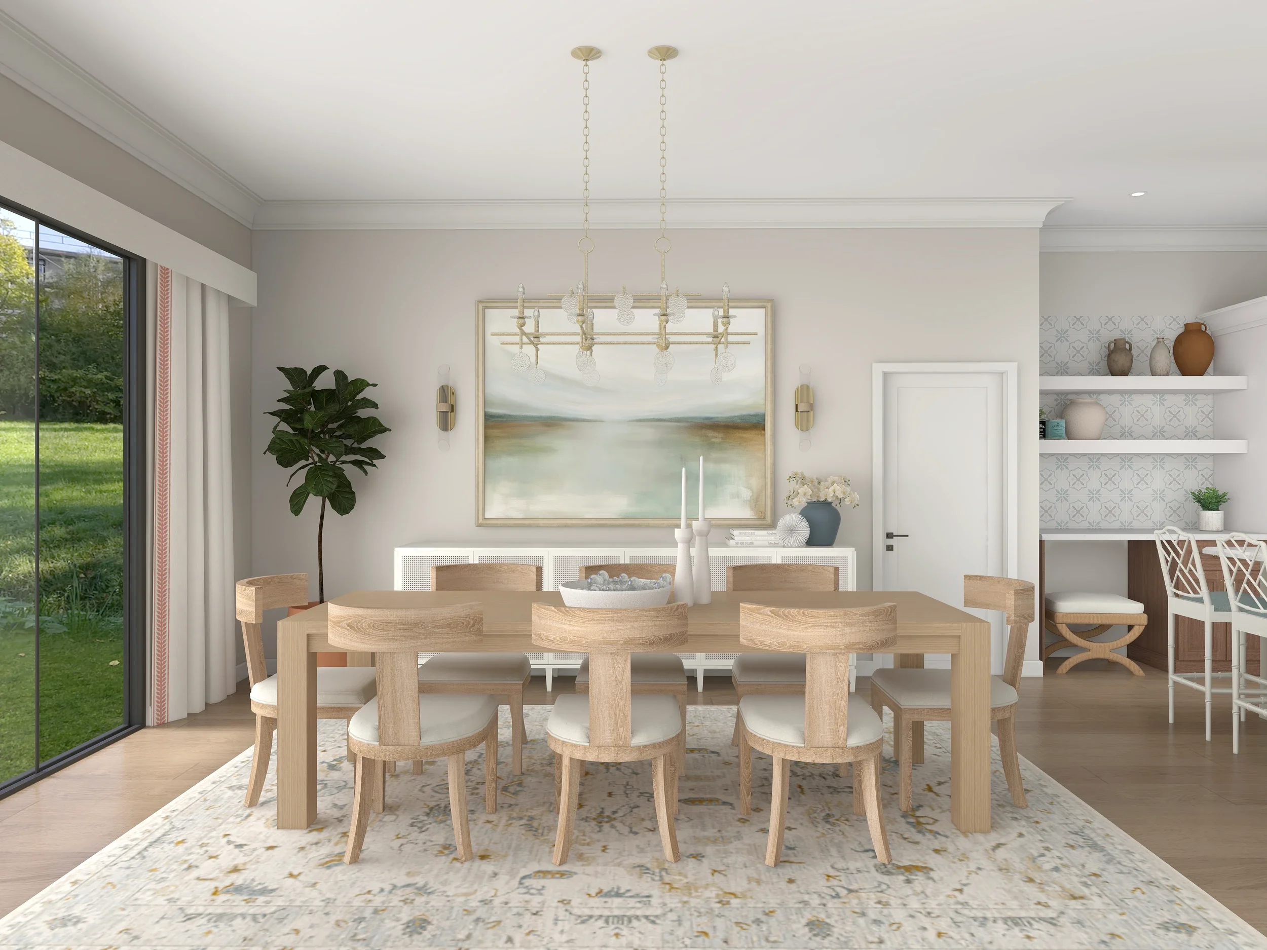 Transitional Great Room 3D photorealistic rendering 3.webp