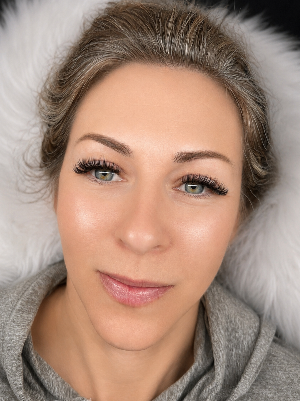 Custom hybrid lash extensions by Oceanside lash artist