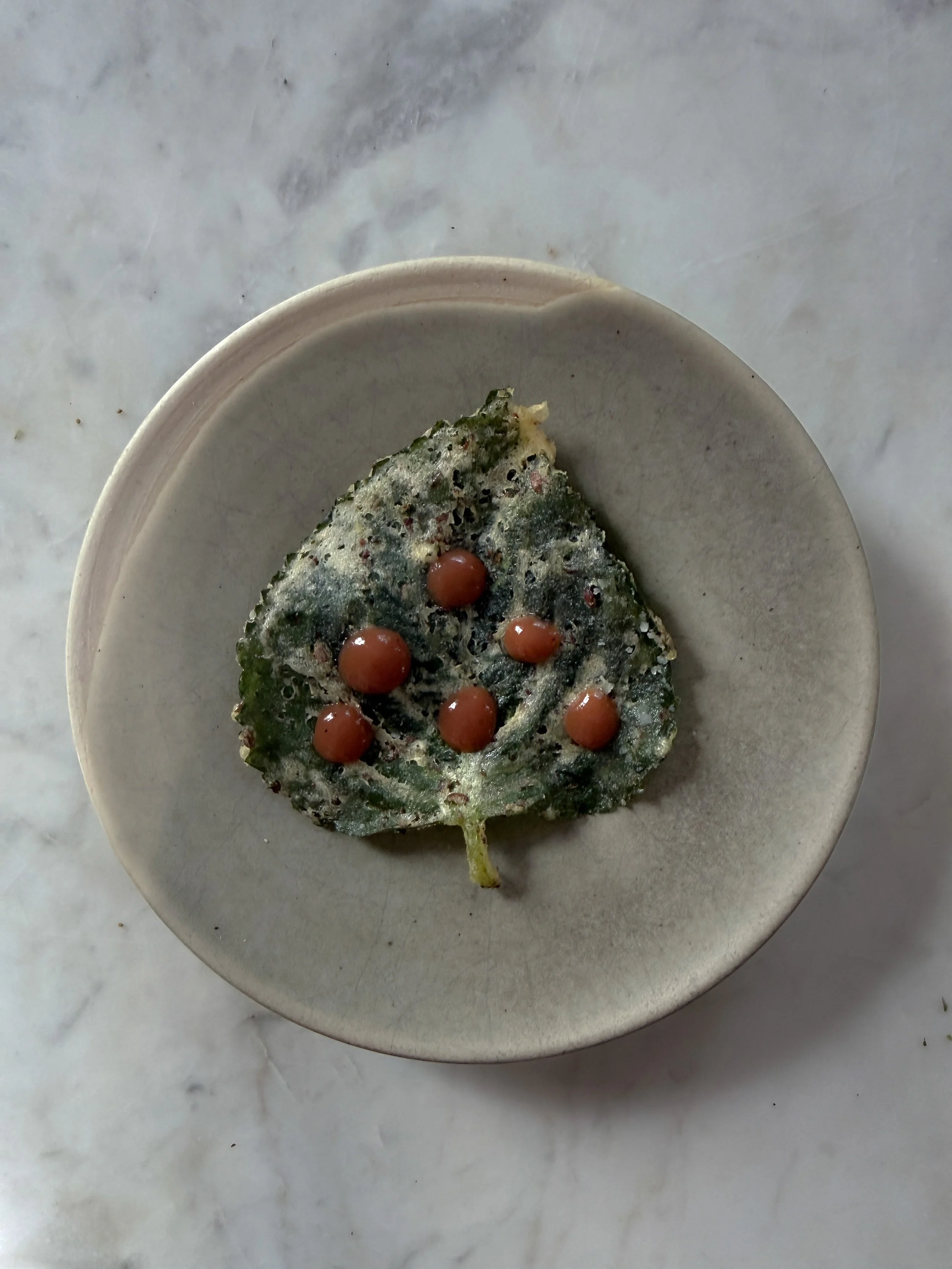 Leaf crackers, example