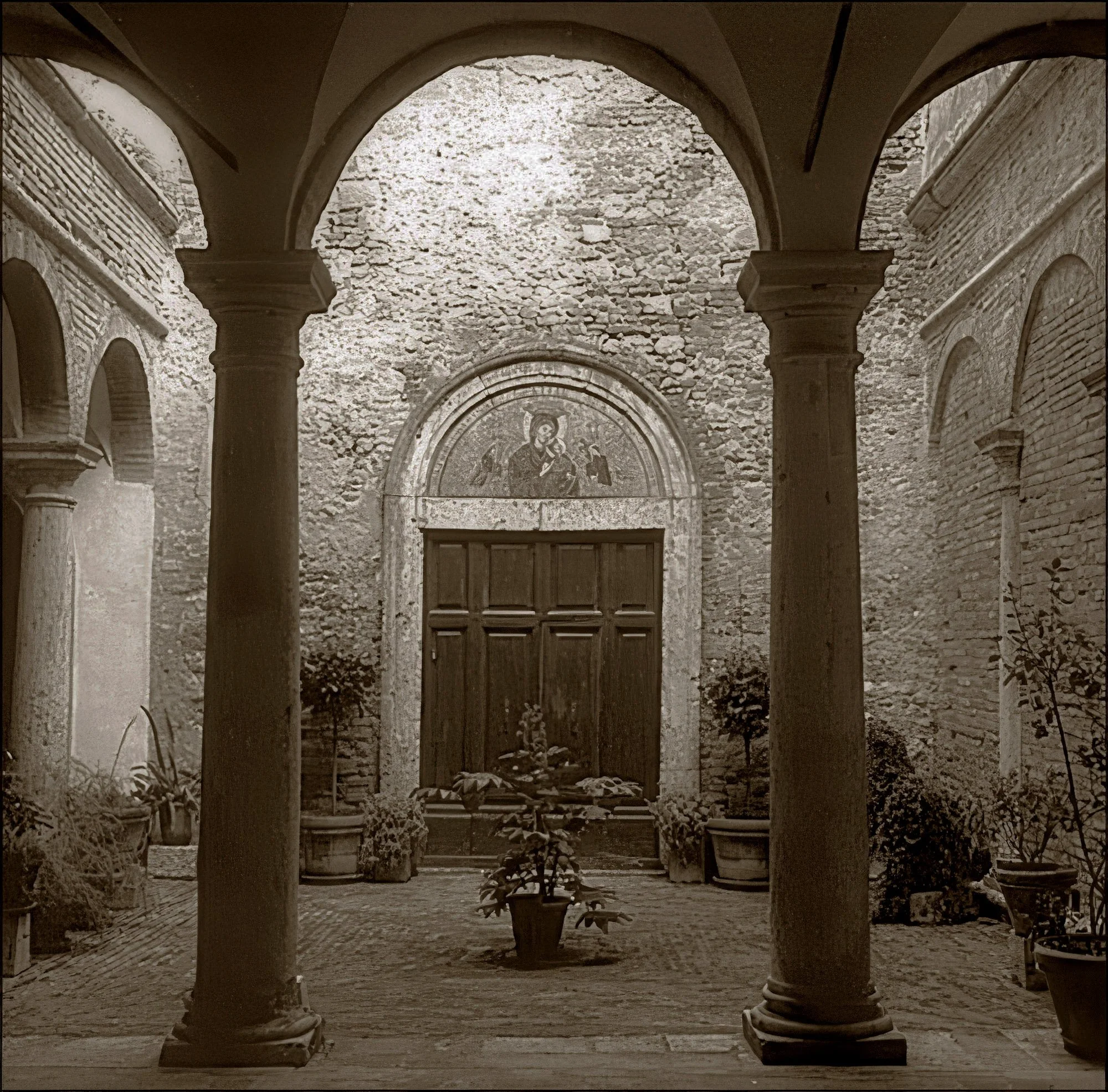 Courtyard School of Mosaic Montepulciano
(platinum-palladium print)
