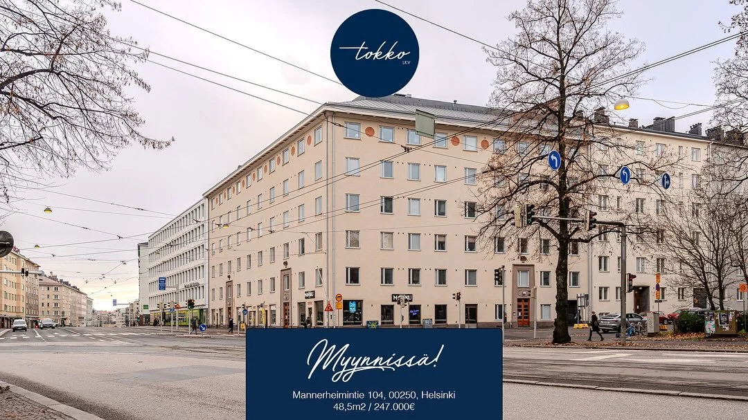 Uusia kohteita tulille🔥

💼 Mannerheimintie 104 / 48,5m&sup2; &ndash; Ylimm&auml;n kerroksen remonttikohde T&ouml;&ouml;l&ouml;ss&auml;!

⭐️ Ylimm&auml;n kerroksen 48,5m2 kaksio alkovilla
⭐️ Putkiremontoitu 2004
⭐️ Vaatii t&auml;yden remontin pl. ke