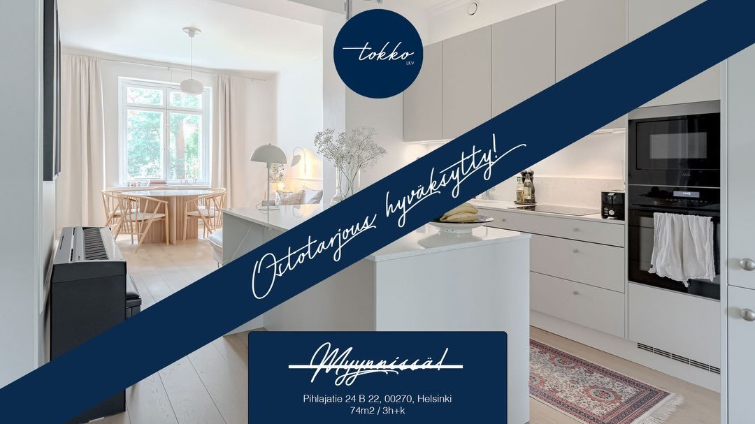 Edelliset hyllyst&auml; liikkeelle ja uudet sis&auml;&auml;n. Aivan hillit&ouml;n 74m2 koti sai uudet asukkaat Meilahdessa ja nyt on aika etsi&auml; v&auml;hint&auml;&auml;n yht&auml; hulppealle Toukolan paritalokodille uudet asukit! Ehk&auml; t&auml