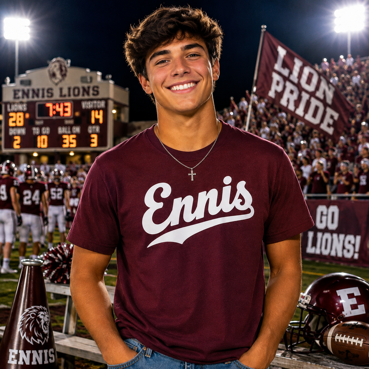 Classic ENNIS game day shirt
