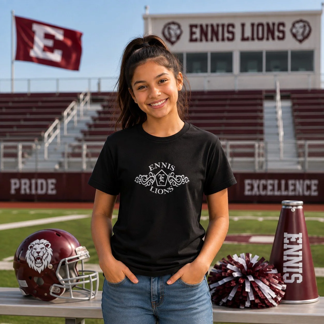 Ennis Lions Tribal crest design