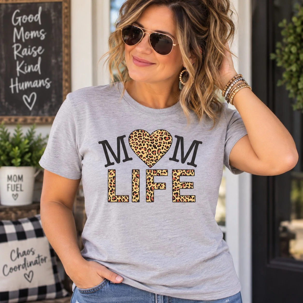 Mom Life - Leopard Print