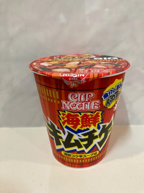 Nissin Seafood Kimchi Jiggae Cup Noodles 日清 カップヌードル 海鮮
