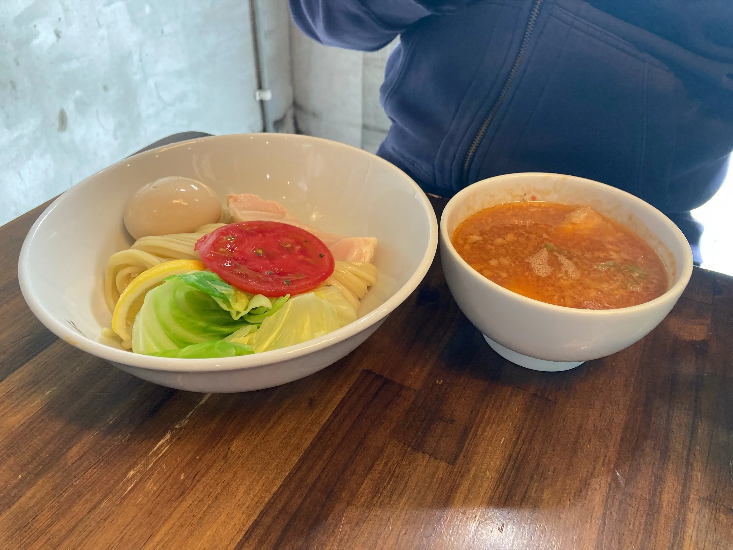 The Tomato Tsukemen at Golden Tiger, tonkotsu meets gazpacho.