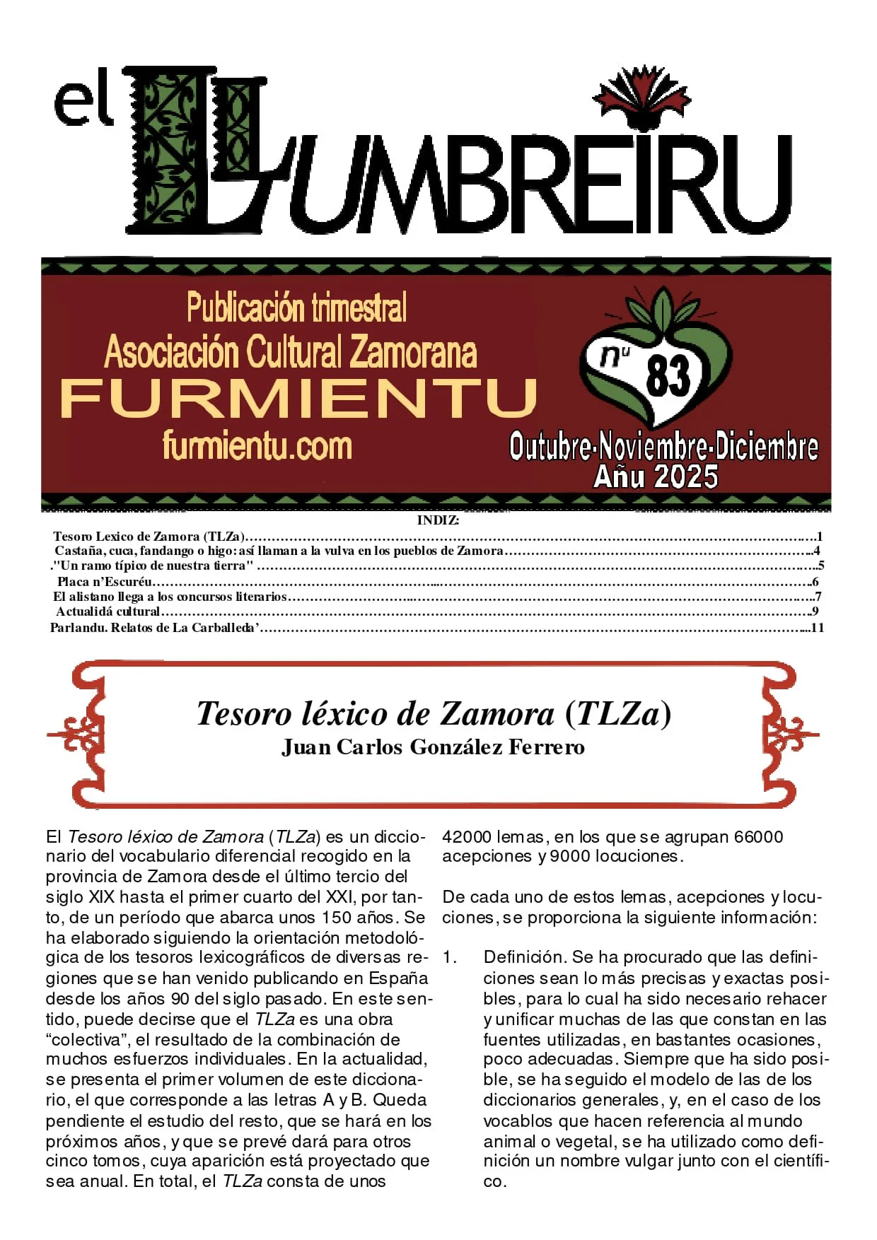 EL LLUMBREIRU n.u 83