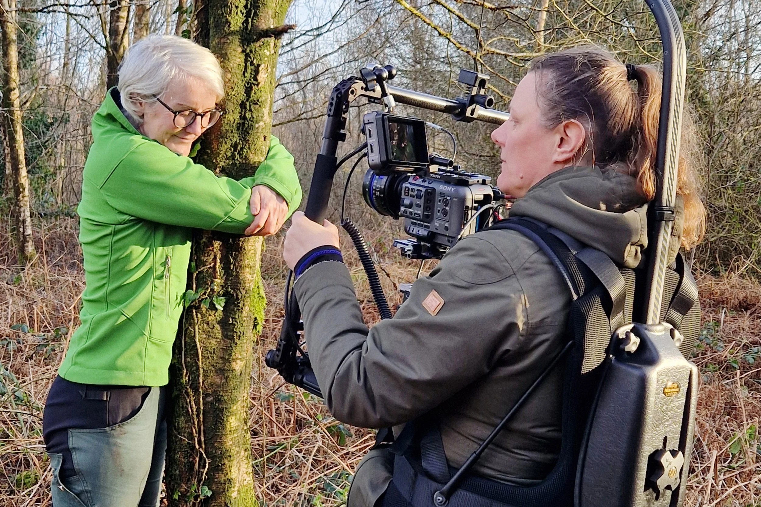 Catherine Cleary and cinematographer Jaro Waldeck