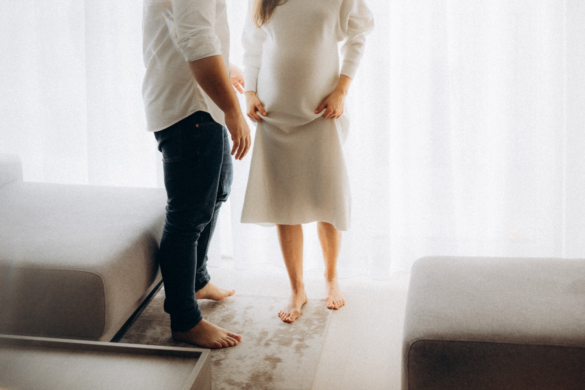 Přirozené těhotenské focení bez spěchu