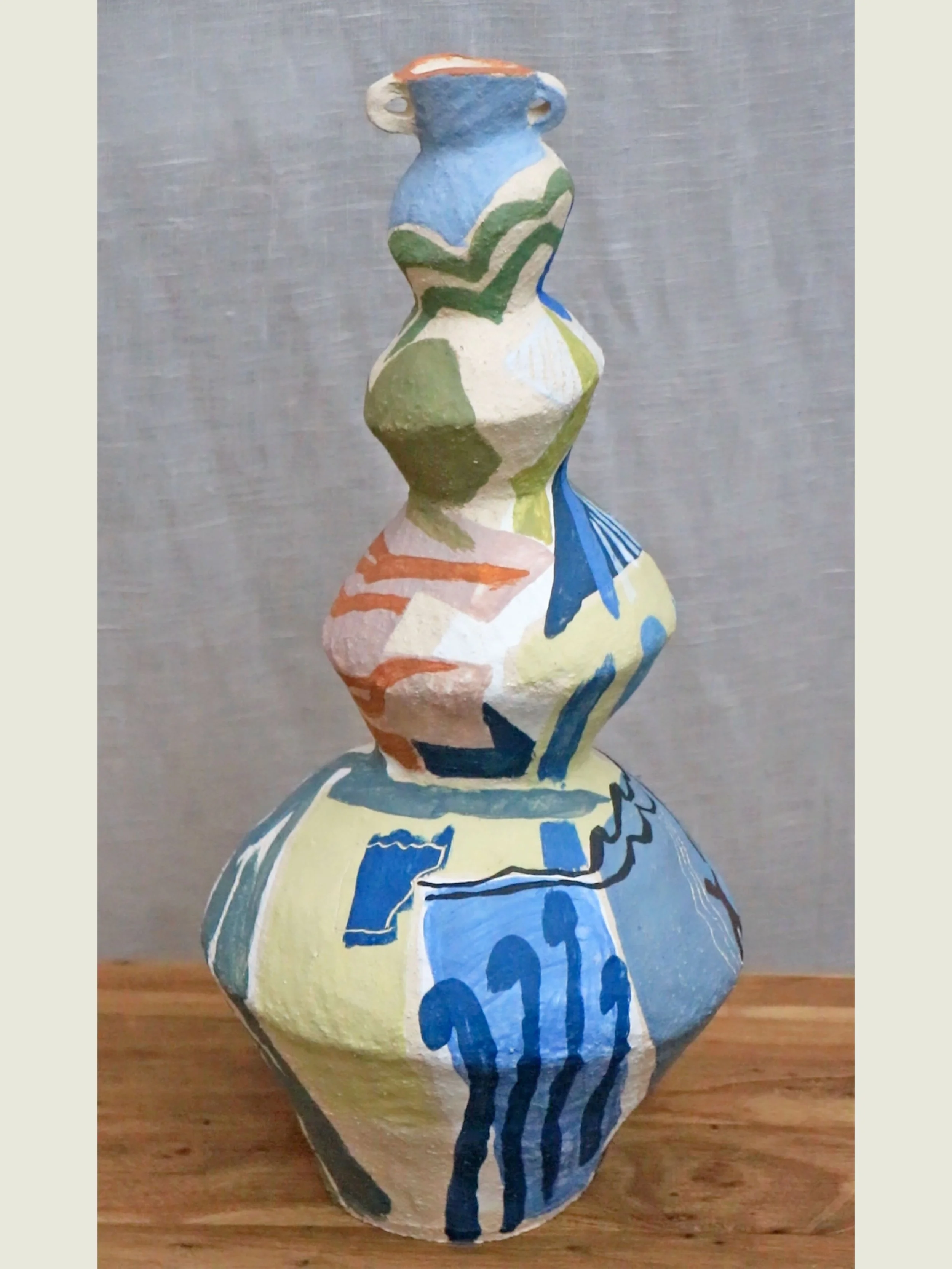 Wobble sculpture: approx 40cm tall / 20cm wide