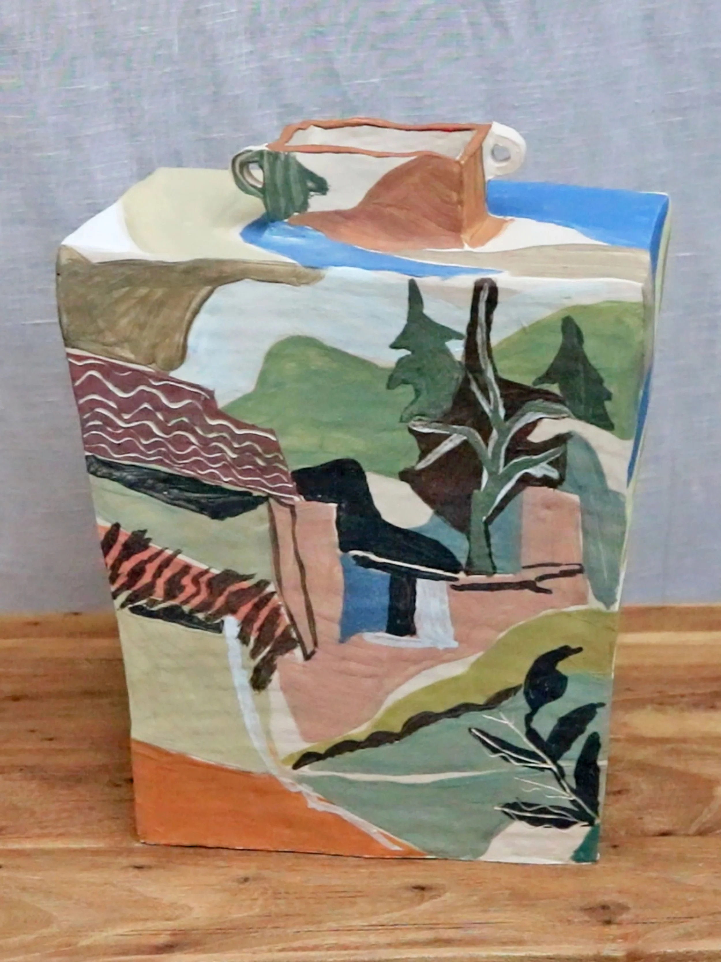 Box sculpture: approx 25cm tall / 20cm wide