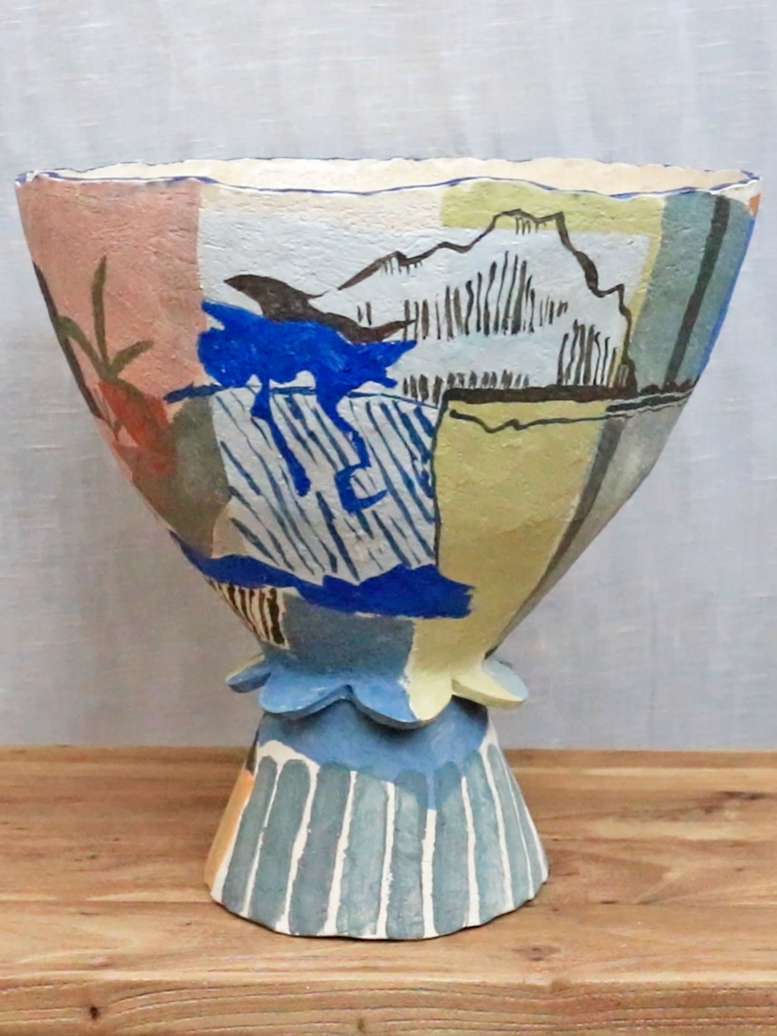 Bowl sculpture: approx 27cm tall / 27cm wide