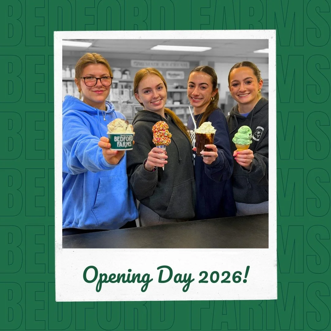 The wait is over&hellip;the Bedford shop is now open for the 2026 season! 

Open 12-7 PM today!

&hellip;

#bedfordfarms #icecream #greatdayforicecream #gdfic
