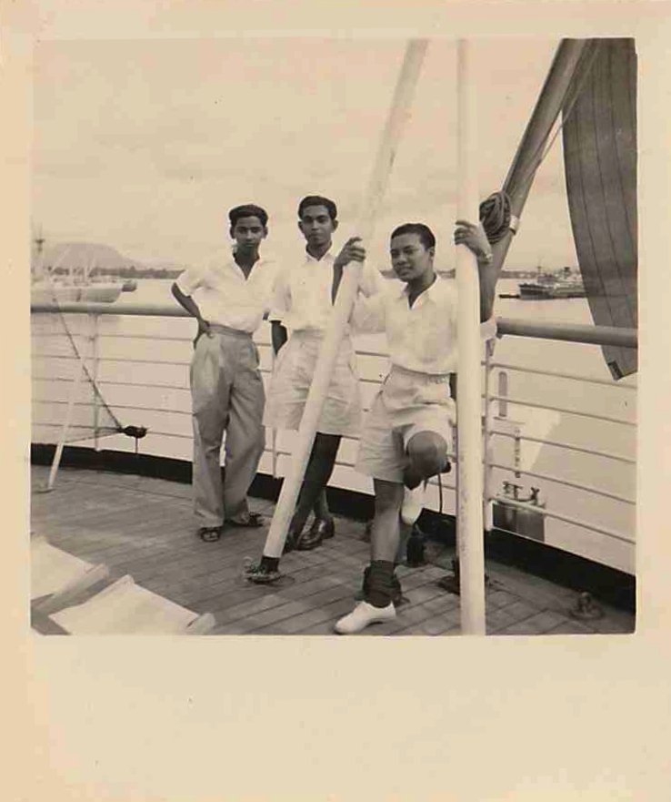 Dad with his college mates in Penang in the early 1950s