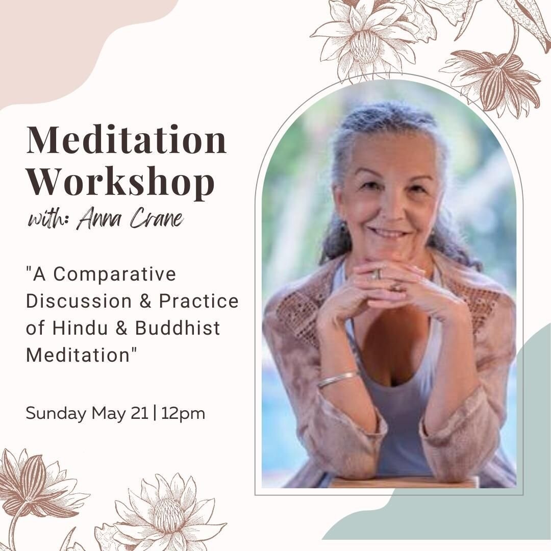 THIS WEEKEND!!!

In this discussion we will explore 3 techniques of meditation: Mantra, Breath and Shamatha or
calm abiding. 

 Mantra: the repetition of a sound or phrase, sometimes considered an entry into meditation practice.

Breath: Raja Yoga, K