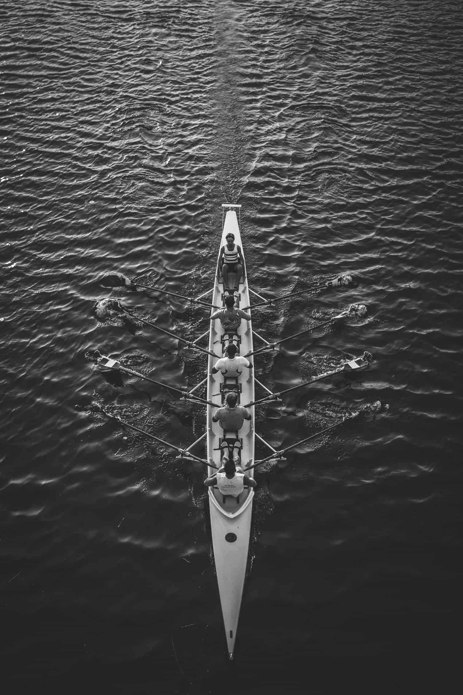photo of a rowing team