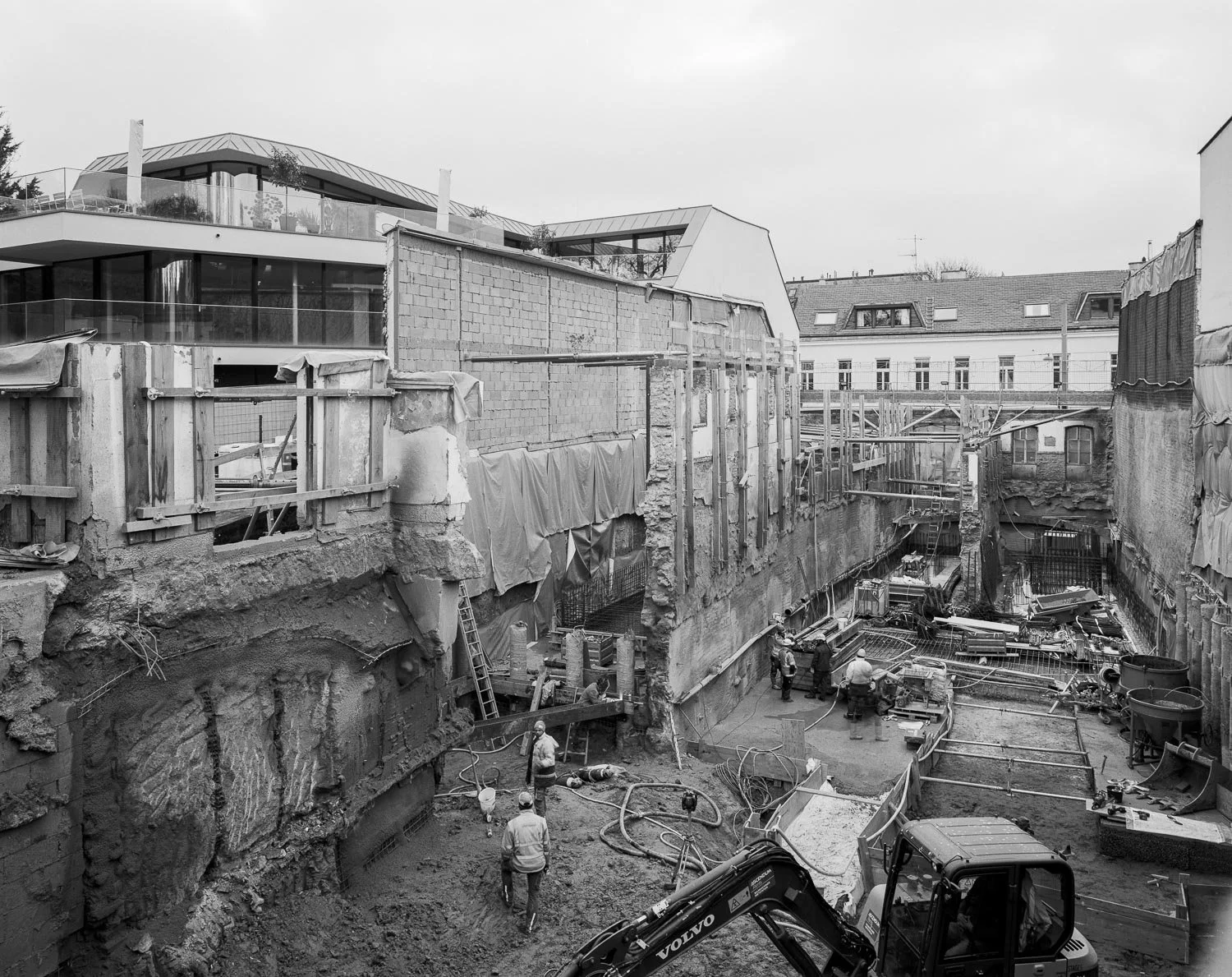 Baustellenfotos vom Projekt Armrbrustergasse in Wien für Swietelsky