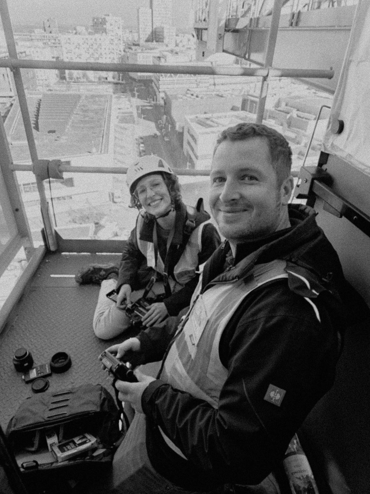 Baustellenfotos Under Construction vom neuen Zentralberufsschulgebäude in der Seestadt in Wien für PORR