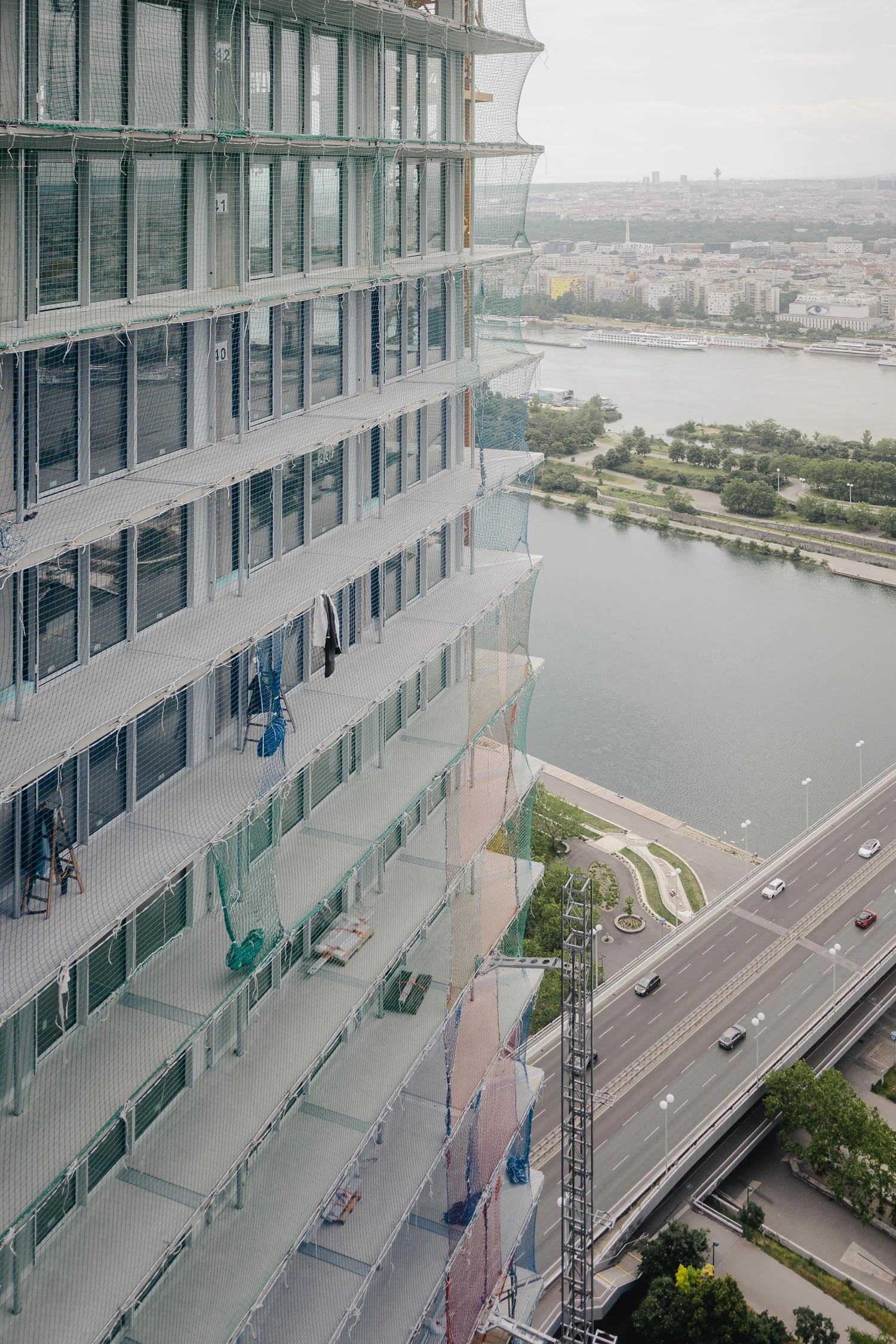 Baustellenfotos - Projekt DC Tower 2 für Porr in Wien