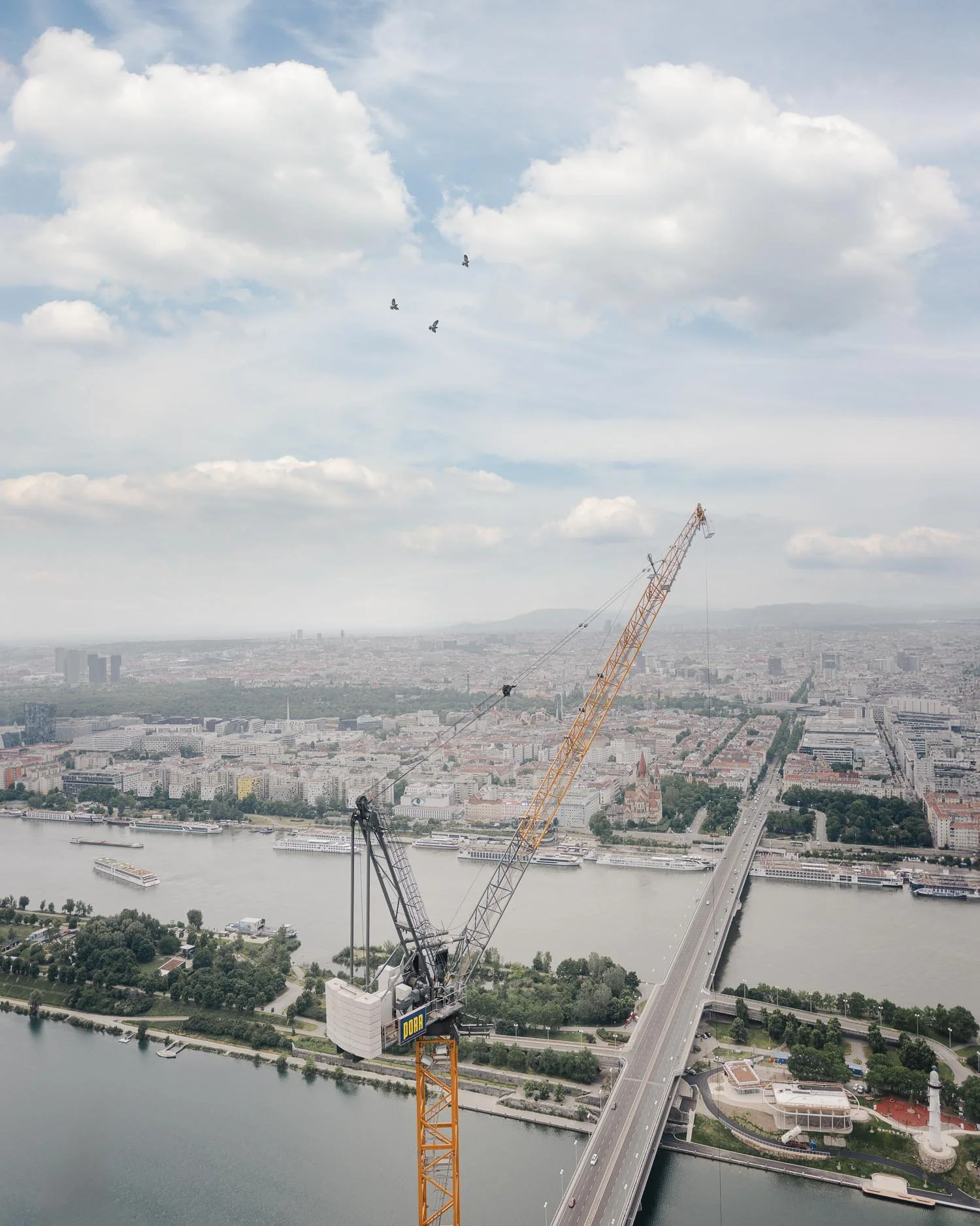 Baustellenfotos - Projekt DC Tower 2 für Porr in Wien