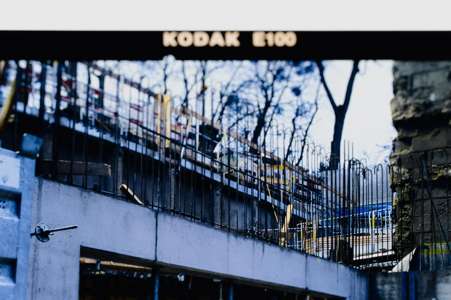 Unsere ersten Baustellenfotos mit Kodak E100