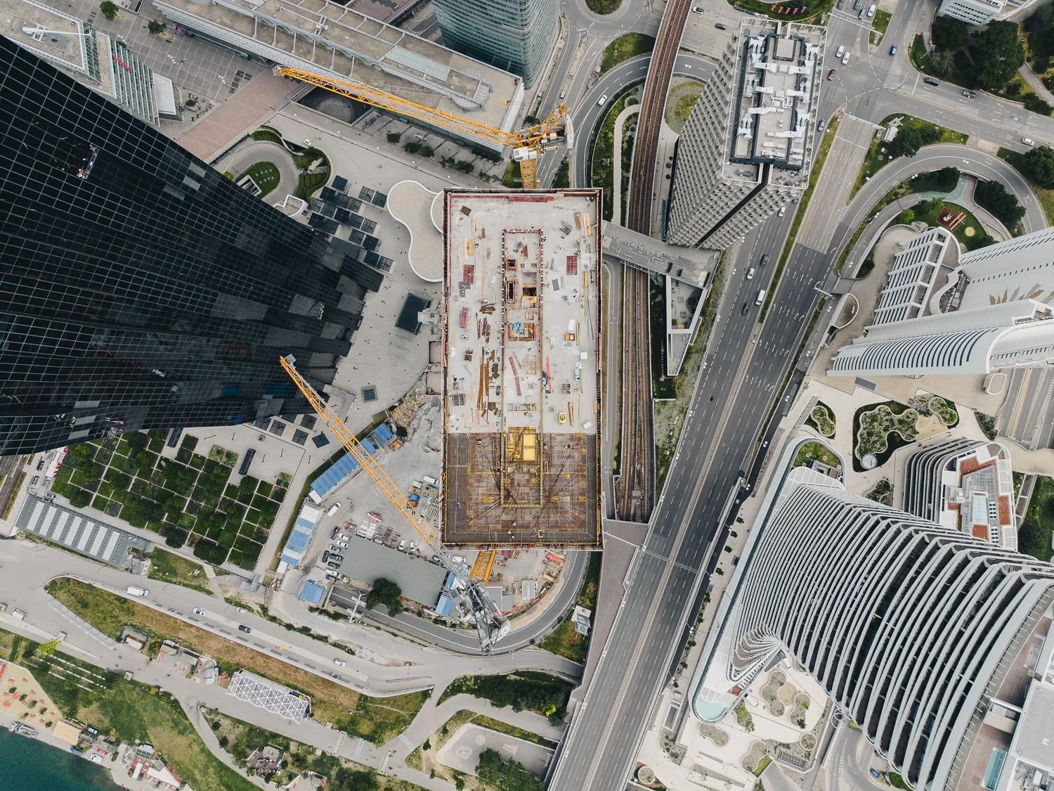 Baustellenfotos - Projekt DC Tower 2 für Porr in Wien