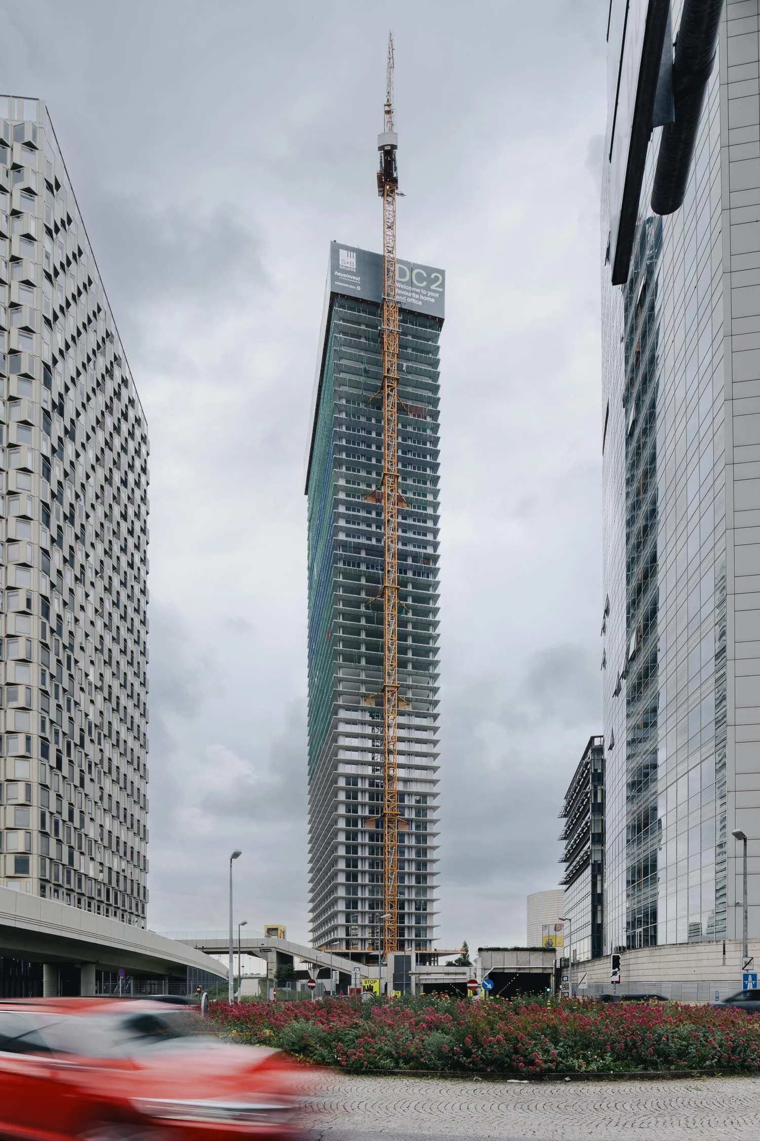 Baustellenfotos - Projekt DC Tower 2 für Porr in Wien