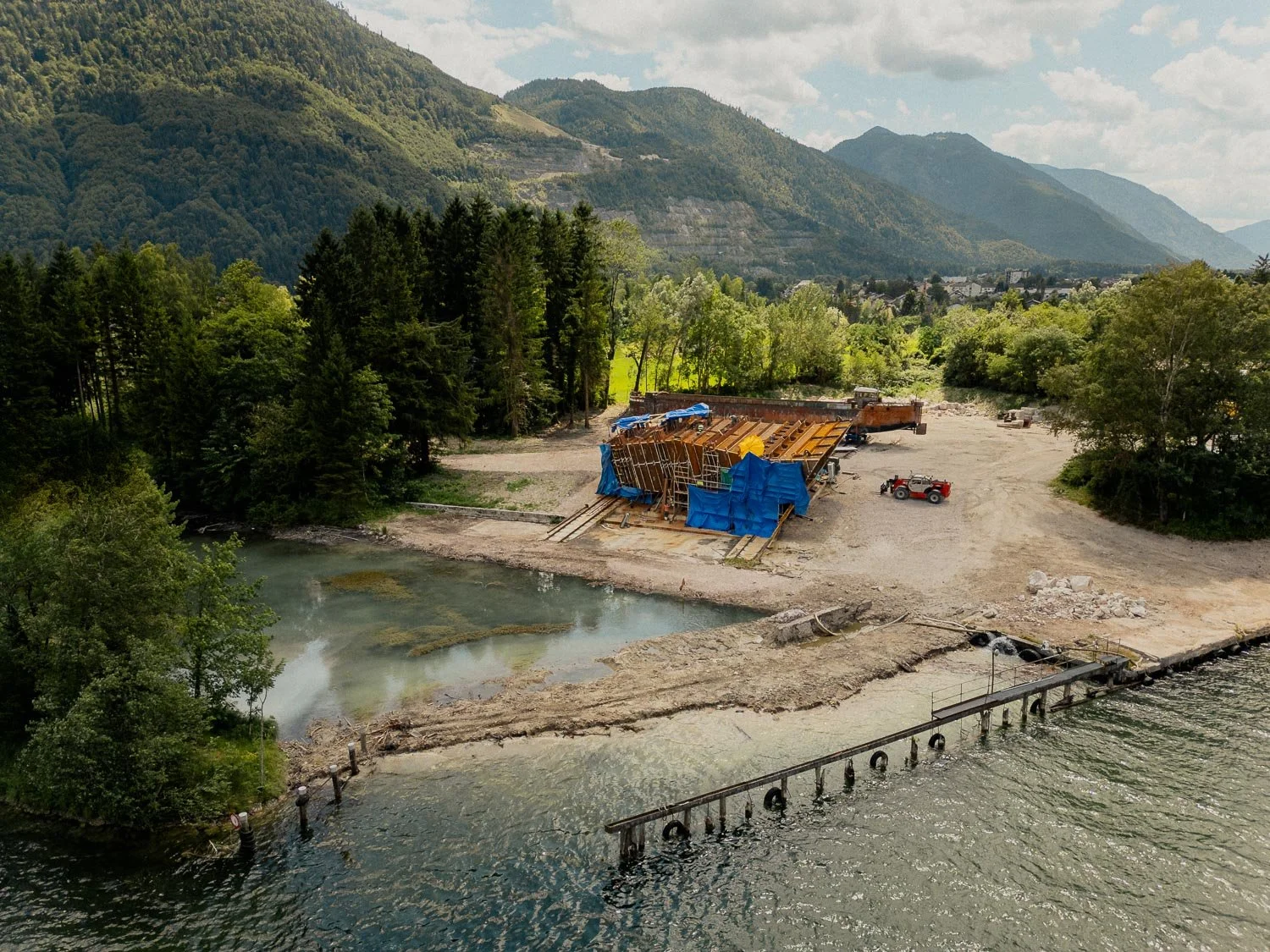 Baustellenfotos vom Projekt Pumpspeicherkraftwerk Ebensee für PORR.