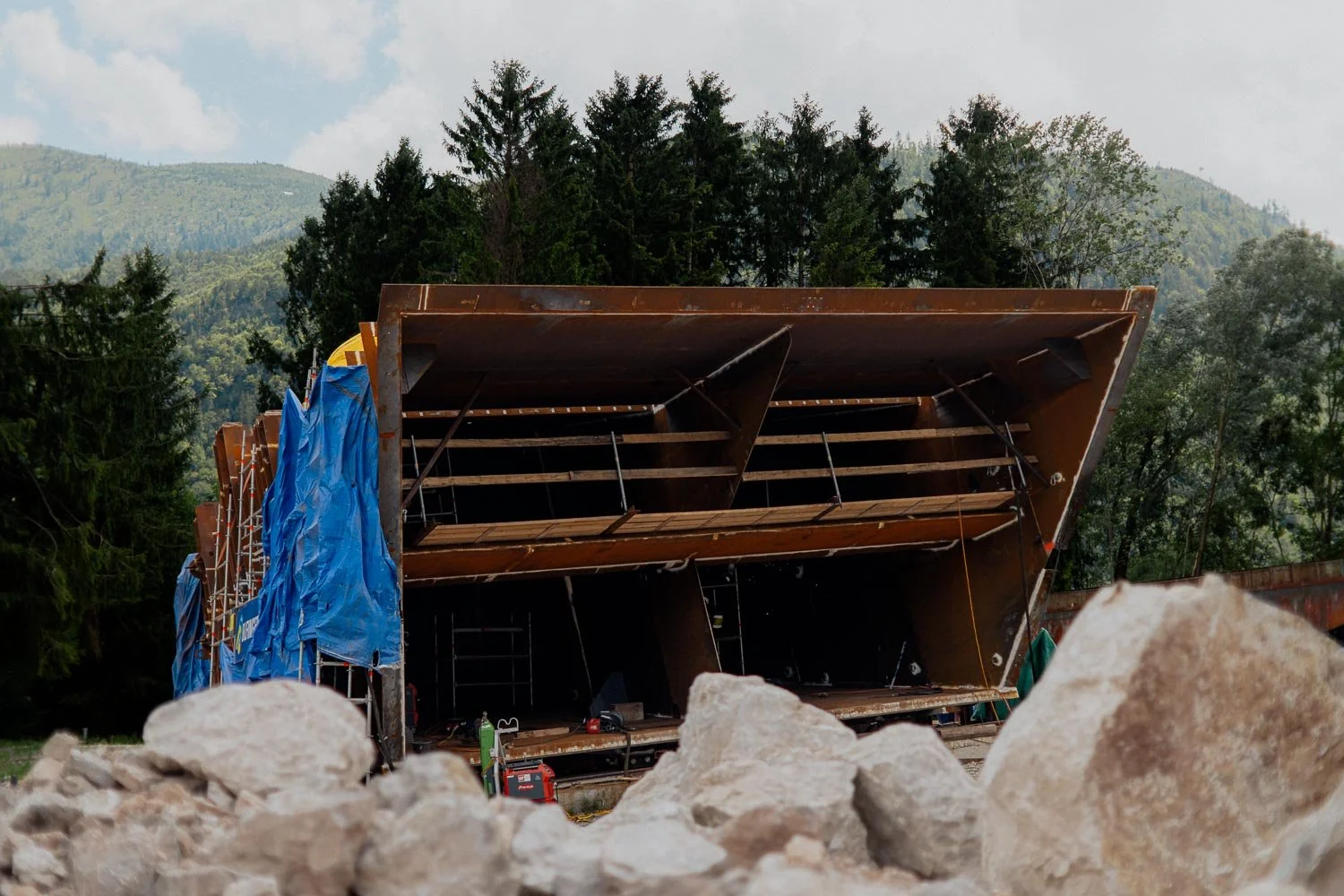 Baustellenfotos vom Projekt Pumpspeicherkraftwerk Ebensee für PORR.