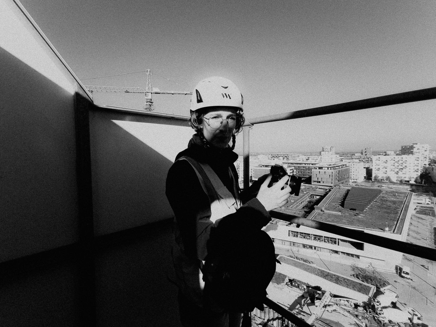 Baustellenfotos Under Construction vom neuen Zentralberufsschulgebäude in der Seestadt in Wien für PORR