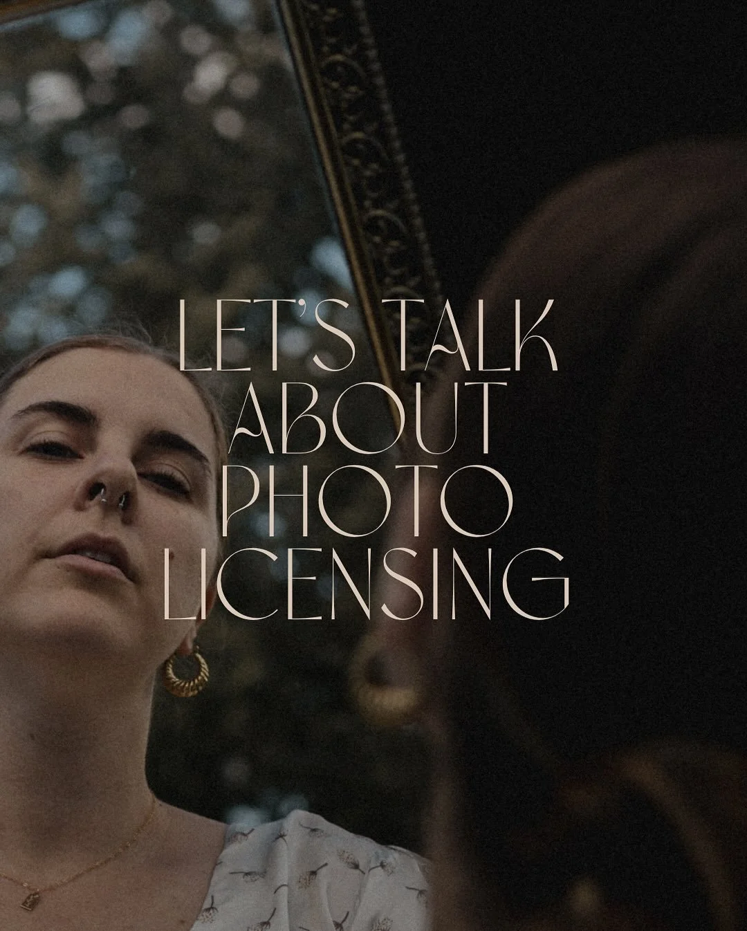 LET&rsquo;S TALK ABOUT PHOTO LICENSING &amp; USAGE 📸

When you book a shoot, you&rsquo;re not actually buying the images outright or owning them. The photographer still owns the photo and the copyright and is essentially giving you permission to use