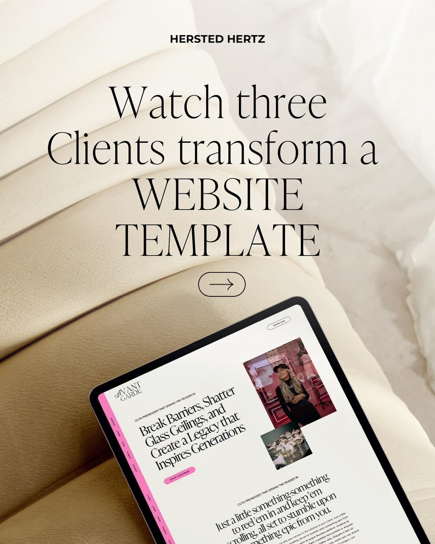 1 Website Template - 3 Transformations 🪄

They all started from the same outline, but they end up looking worlds apart.  At their core, website templates might share a structure &ndash; but it's what you do with them that makes them shine  ✅ Change 