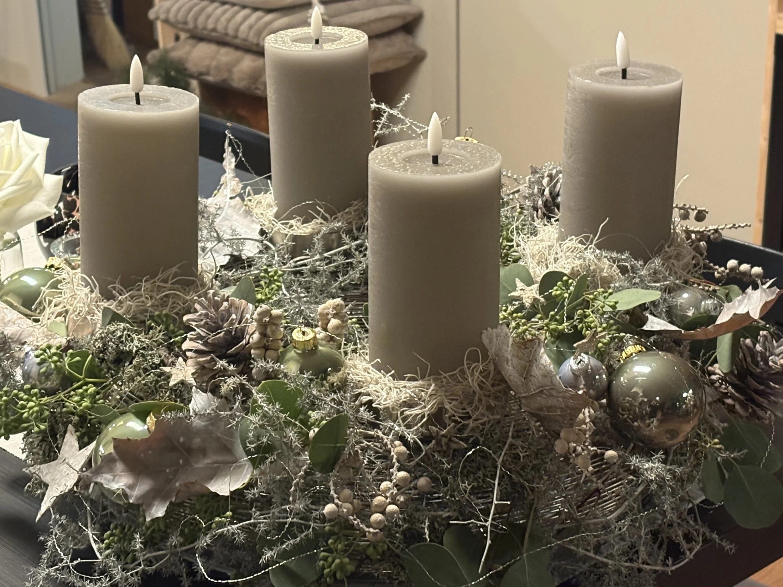 Adventskranz selber binden 1