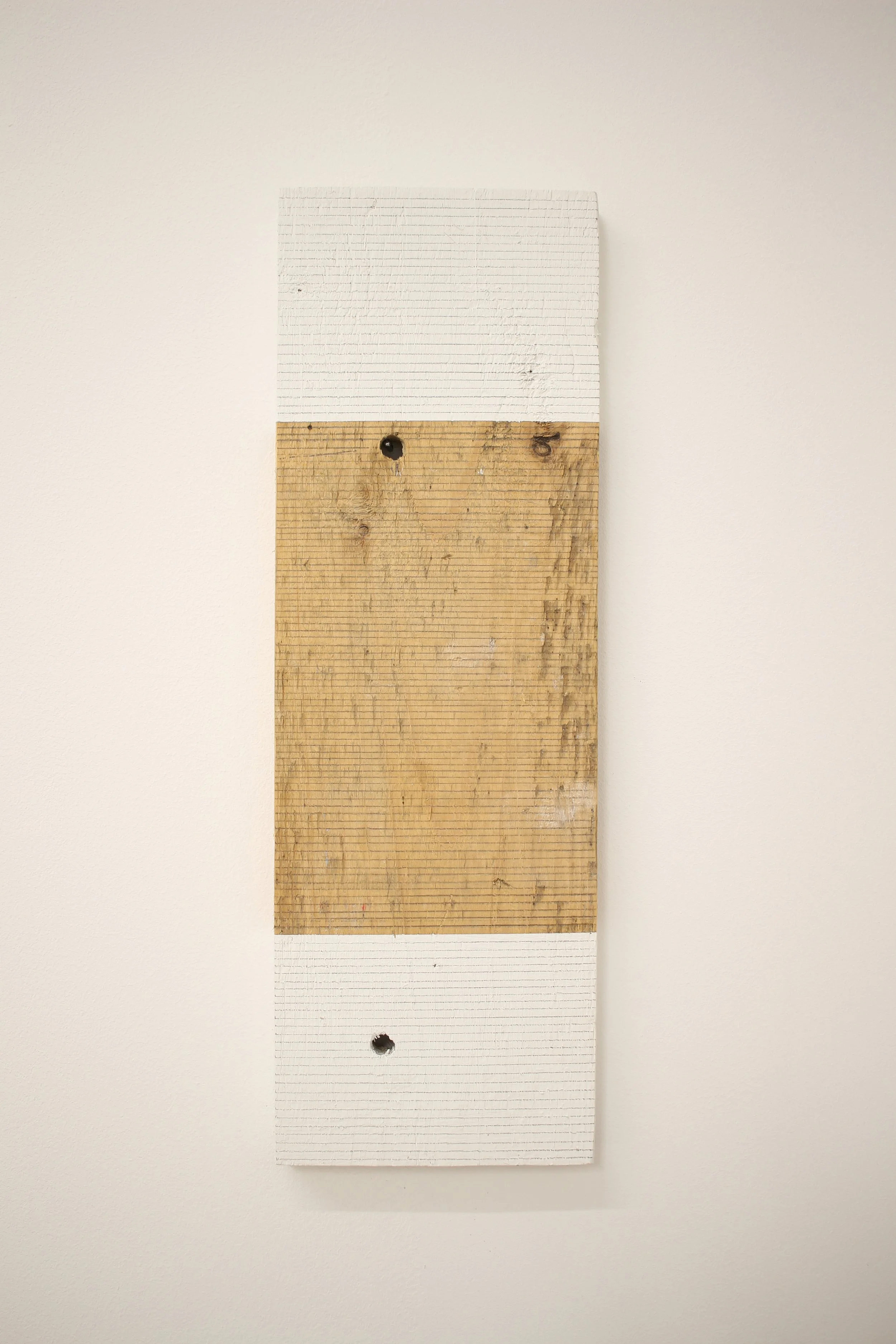 untitled (grid painting ) / 2026 / pencil/wallpaint on wood