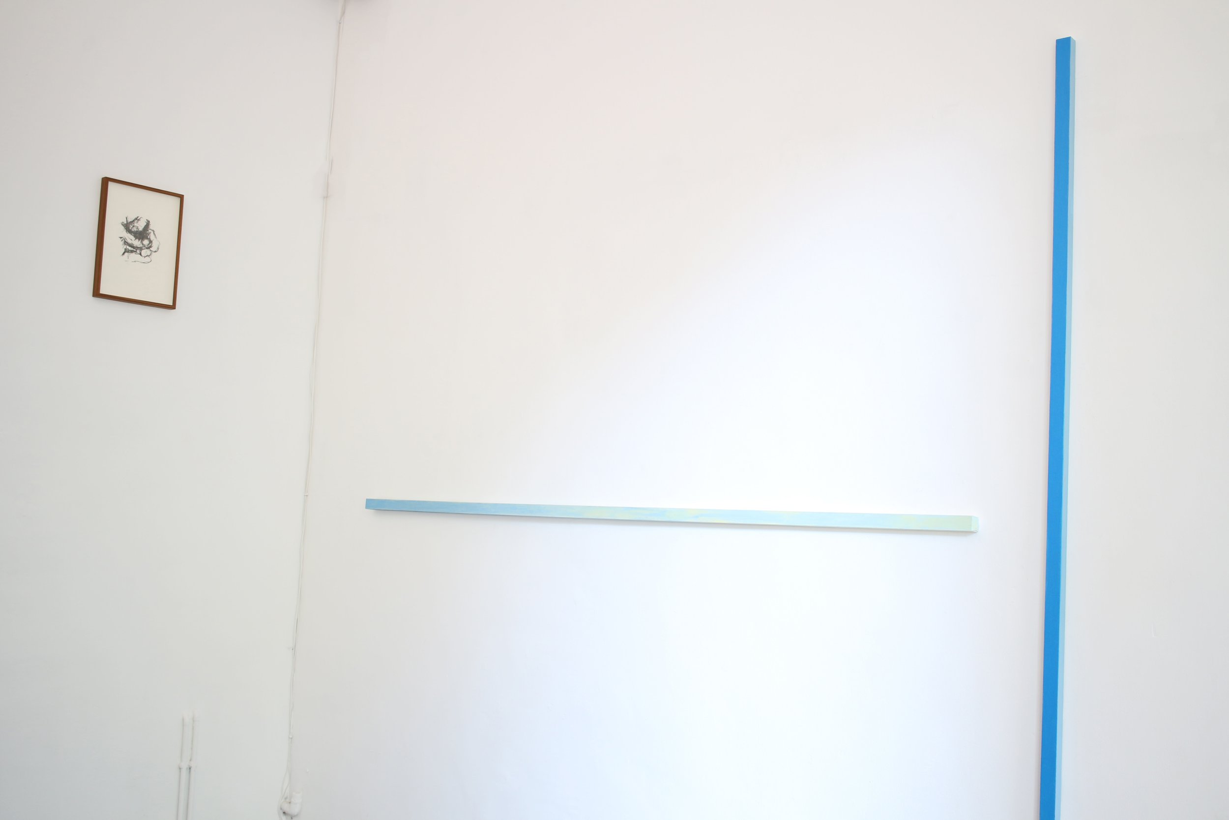 untitled (sky studies II ) / 2026 / oil on canvas stretched on wood