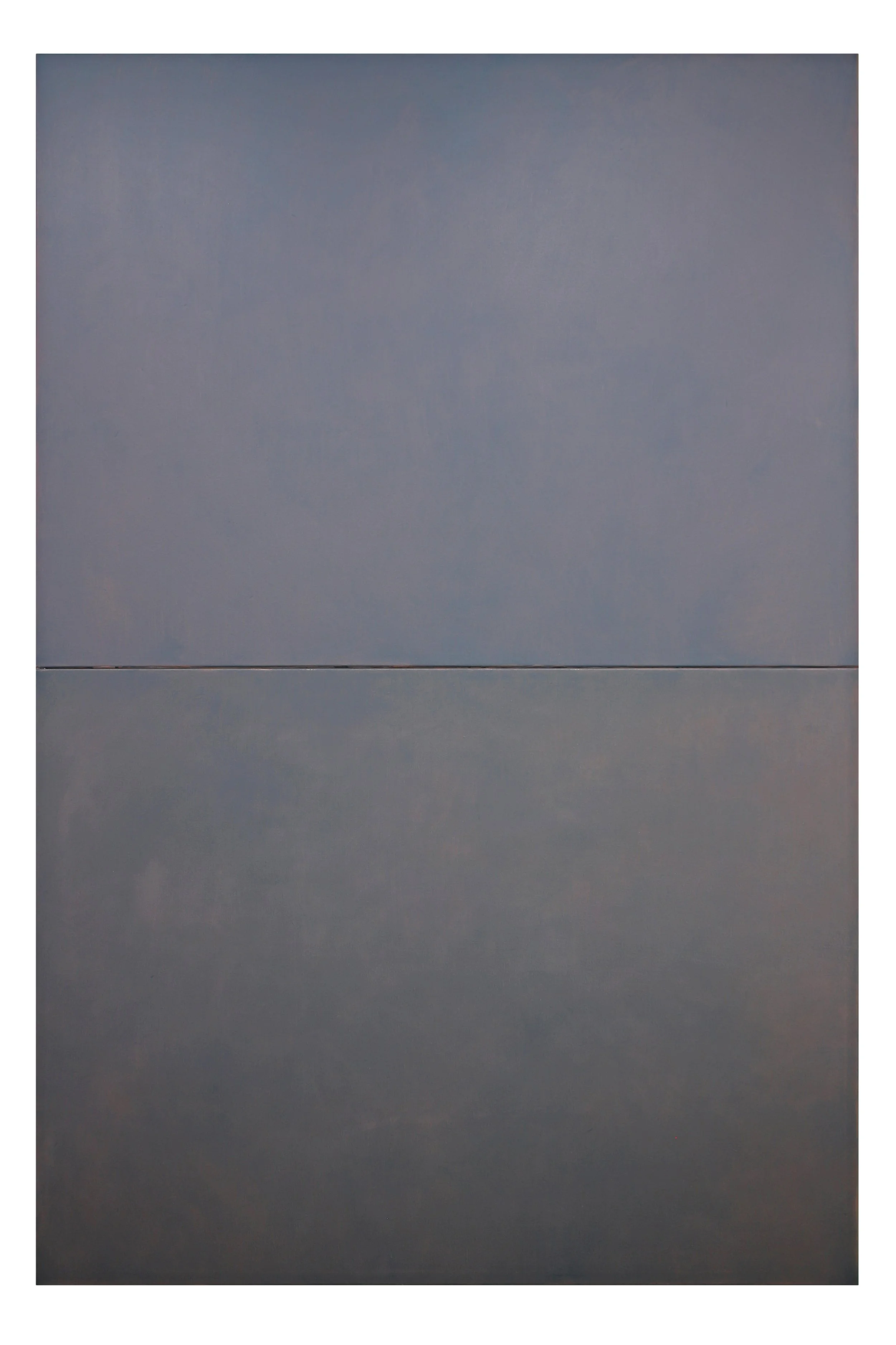 untitled (senza casa), oil on jute, 380 x 240cm, diptych