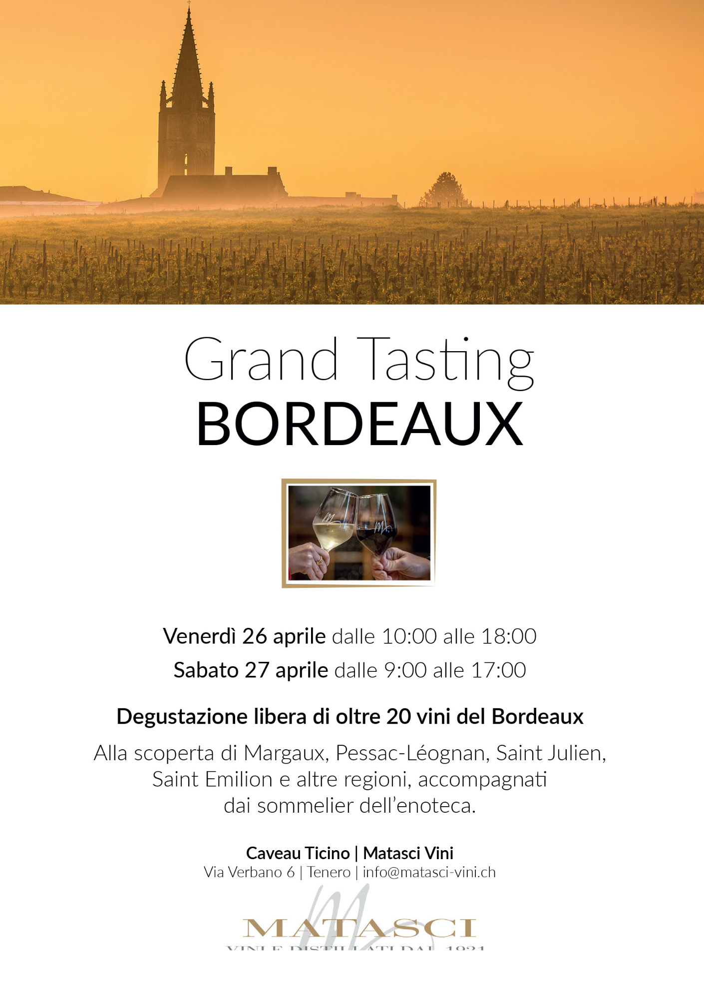 Grande Dégustation Bordeaux - Vins de Matasci 
