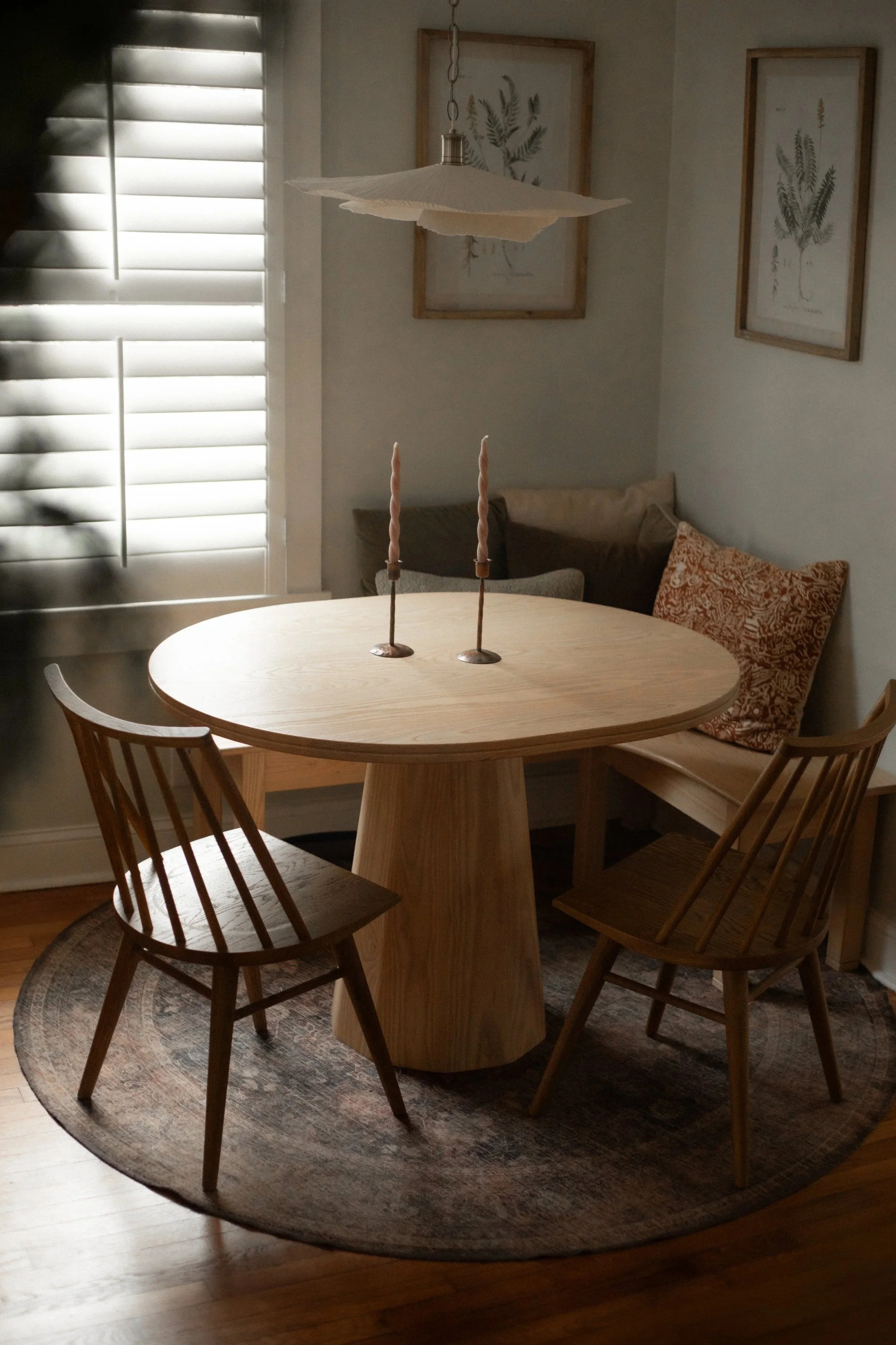 white ash oval pedestal dining table