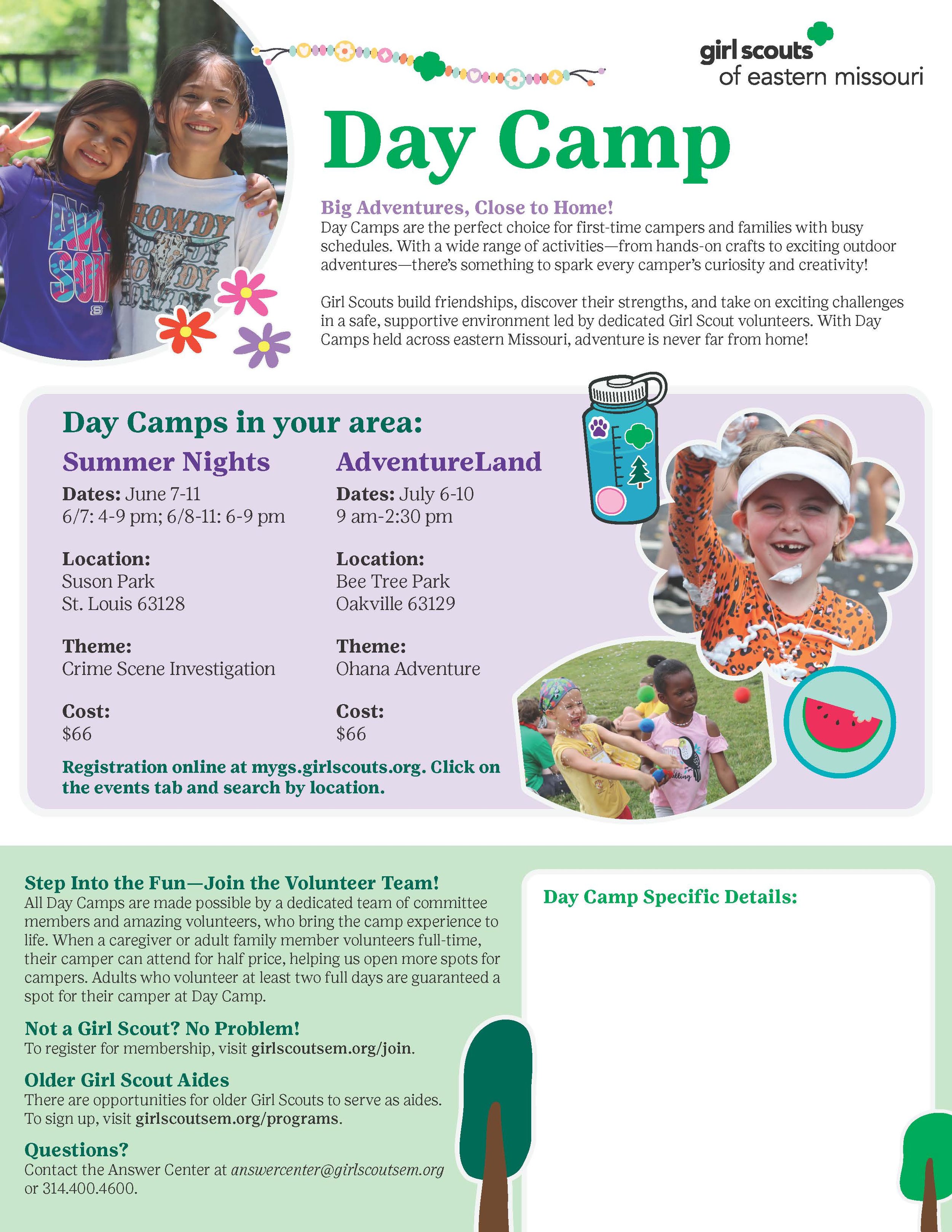 2026 Day Camp Flyer