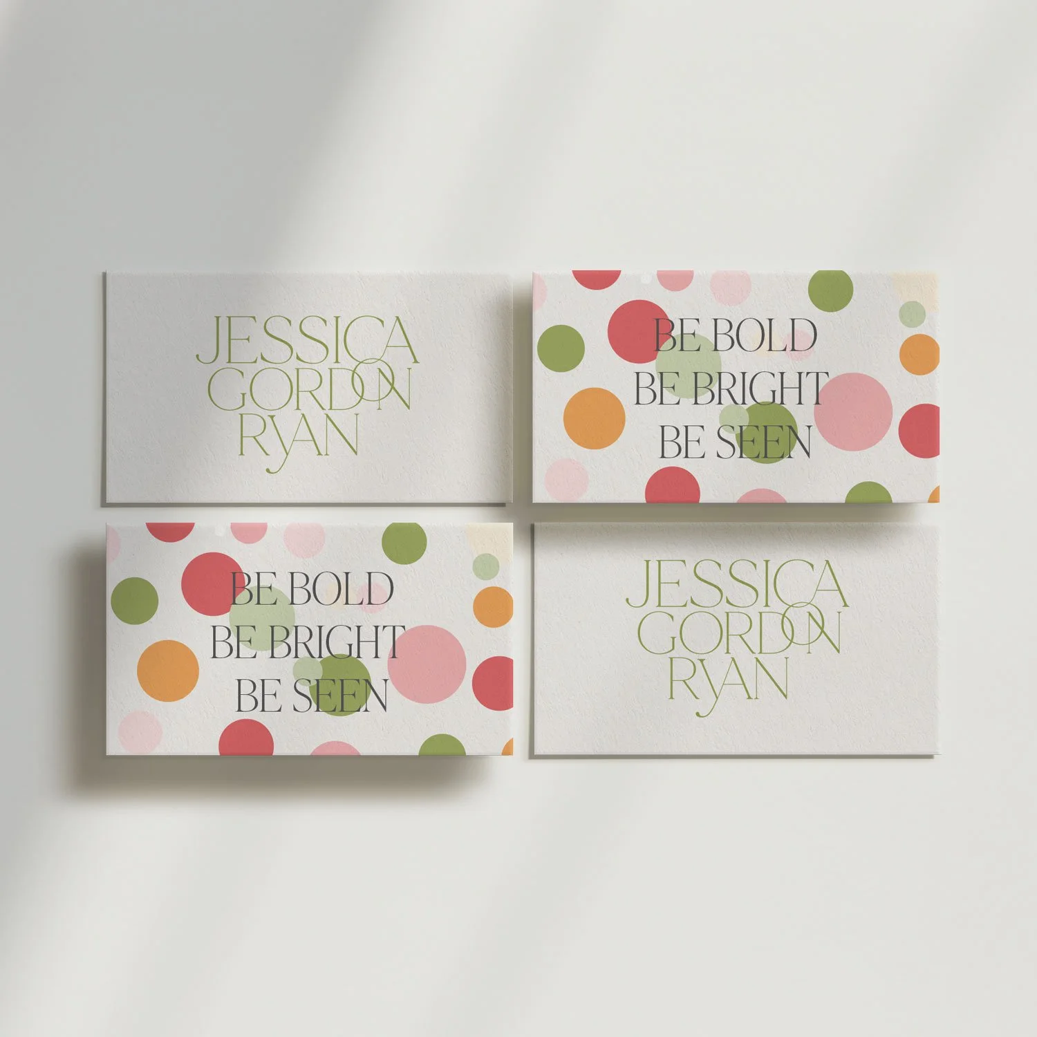 Graphic design and brand collateral for small business owner