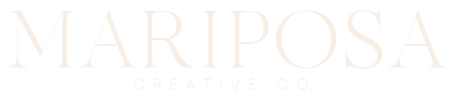 Mariposa Creative Co. representing a boutique studio designing visual identities and websites